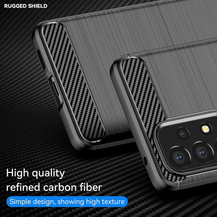 For Samsung Galaxy A53 5G Brushed Texture Carbon Fiber TPU Phone Case(Black) - Galaxy Phone Cases by PMC TechLife | Online Shopping South Africa | PMC TechLife