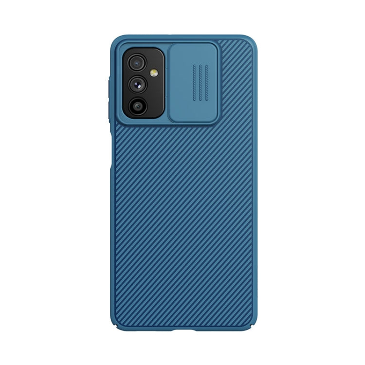 For Samsung Galaxy M52 5G NILLKIN Black Mirror Series Camshield PC Phone Case(Blue) - Galaxy Phone Cases by NILLKIN | Online Shopping South Africa | PMC Jewellery | Buy Now Pay Later Mobicred