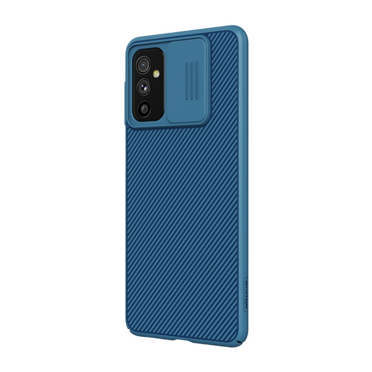 For Samsung Galaxy M52 5G NILLKIN Black Mirror Series Camshield PC Phone Case(Blue) - Galaxy Phone Cases by NILLKIN | Online Shopping South Africa | PMC Jewellery