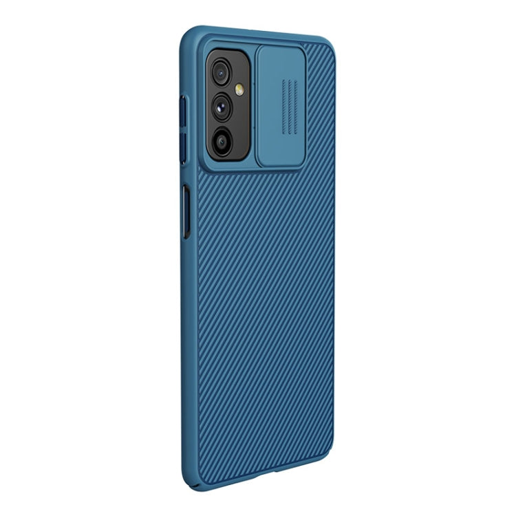 For Samsung Galaxy M52 5G NILLKIN Black Mirror Series Camshield PC Phone Case(Blue) - Galaxy Phone Cases by NILLKIN | Online Shopping South Africa | PMC Jewellery | Buy Now Pay Later Mobicred