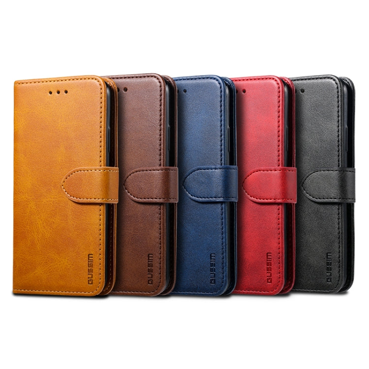 For iPhone 8 Plus / 7 Plus GUSSIM Magnetic Horizontal Flip Leather Case with Holder & Card Slots & & Wallet(Black) - More iPhone Cases by GUSSIM | Online Shopping South Africa | PMC TechLife | Buy Now Pay Later Mobicred