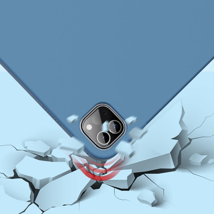 For iPad Pro 12.9 inch Mutural Silicone Microfiber Tablet Case(Light Blue) - iPad Pro 12.9 (2022/2021) Cases by Mutural | Online Shopping South Africa | PMC TechLife