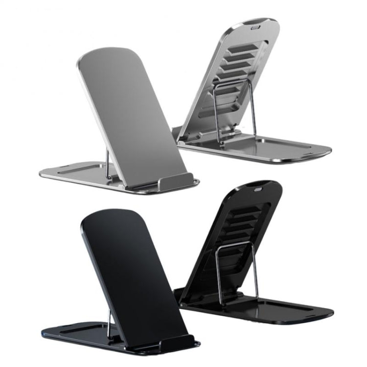 Aluminum Alloy Folding Phone Holder(Black) - Desktop Holder by PMC TechLife | Online Shopping South Africa | PMC TechLife