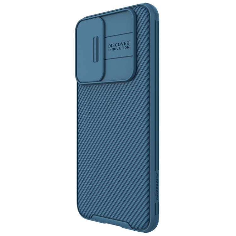 For Samsung Galaxy S22+ 5G NILLKIN Black Mirror Pro Series Camshield Phone Case(Blue) - Galaxy S22+ 5G Cases by NILLKIN | Online Shopping South Africa | PMC Jewellery