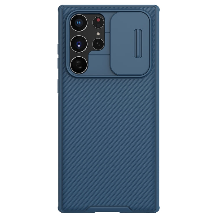 For Samsung Galaxy S22 Ultra 5G NILLKIN Black Mirror Pro Series Camshield Phone Case(Blue) - Galaxy S22 Ultra 5G Cases by NILLKIN | Online Shopping South Africa | PMC Jewellery