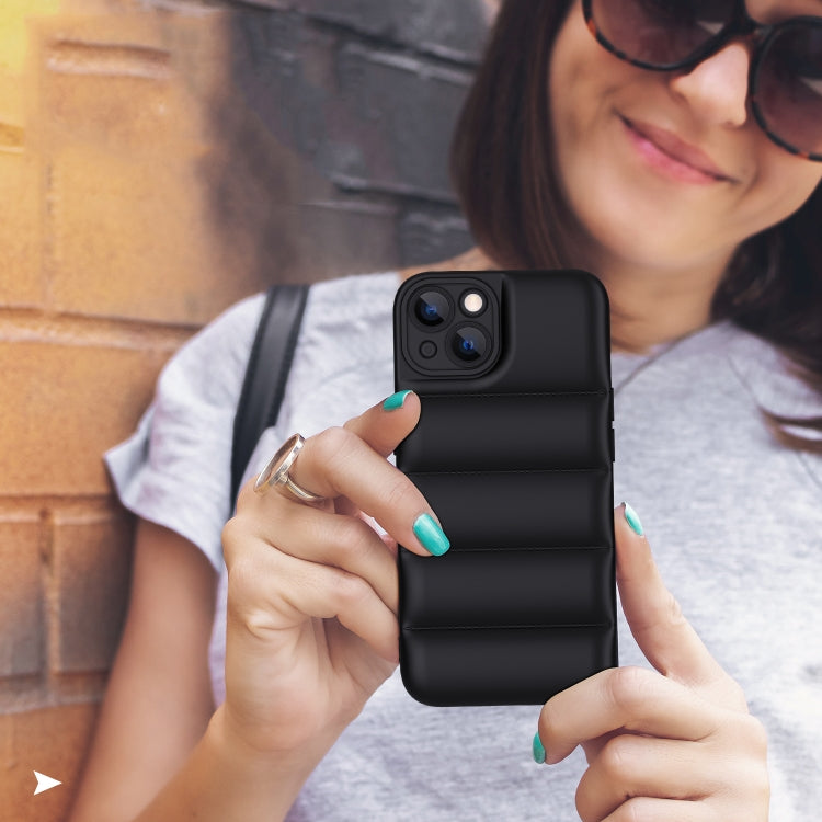 For iPhone 13 Pro Max Eiderdown Airbag Shockproof Phone Case (Black) - iPhone 13 Pro Max Cases by PMC TechLife | Online Shopping South Africa | PMC TechLife