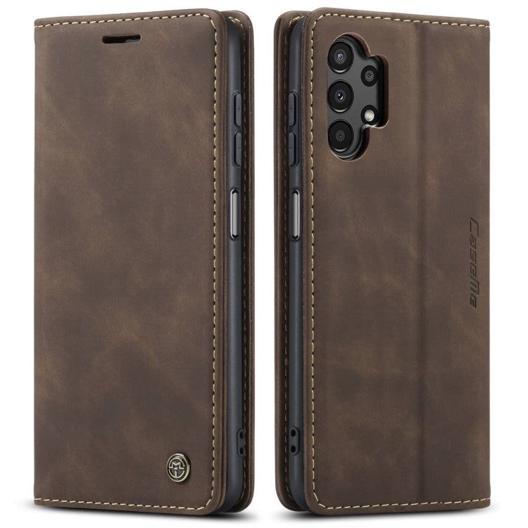 For Samsung Galaxy A13 4G/A13 5G/A04S/A04/M13 5G CaseMe 013 Multifunctional Horizontal Flip Leather Phone Case(Coffee) - Galaxy Phone Cases by CaseMe | Online Shopping South Africa | PMC Jewellery | Buy Now Pay Later Mobicred