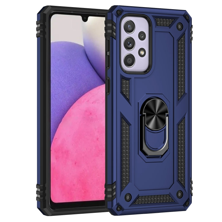 For Samsung Galaxy A33 5G Shockproof TPU + PC Phone Case(Blue) - free shipping - PMC TechLife - Order now!