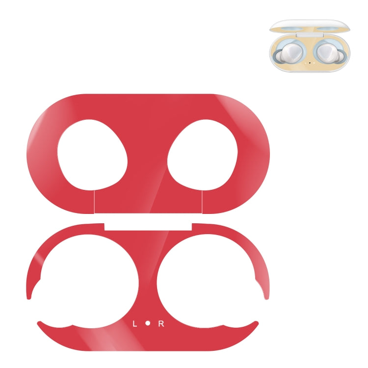 For Galaxy Buds Wireless Bluetooth Earphone Metal Protective Sticker(Red) - Protective Sticker by PMC Jewellery | Online Shopping South Africa | PMC Jewellery