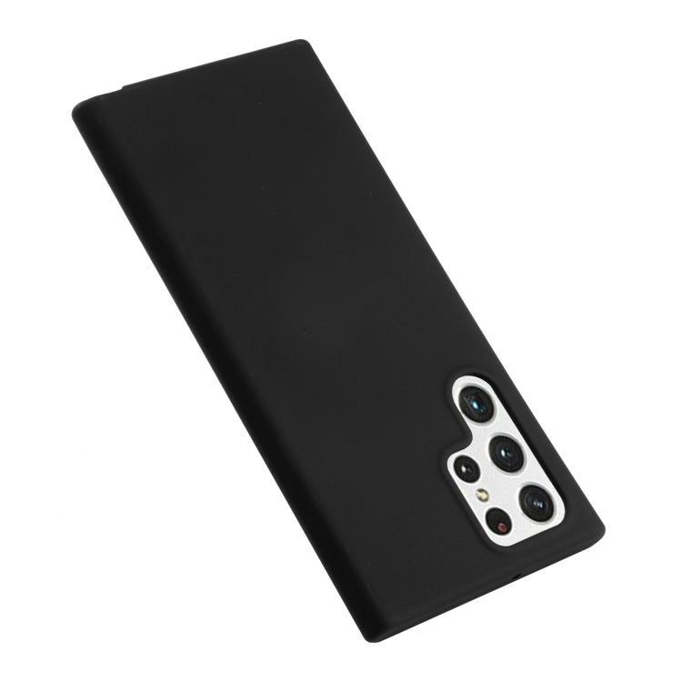 For Samsung Galaxy S22 Ultra 5G GOOSPERY SOFT FEELING Liquid TPU Soft Case(Black) - Galaxy S22 Ultra 5G Cases by GOOSPERY | Online Shopping South Africa | PMC TechLife | Buy Now Pay Later Mobicred