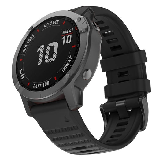 Compatible with Garmin Fenix 7X Silicone Watch Band(Black) - Watch Bands by PMC Jewellery | Online Shopping South Africa | PMC Jewellery | Buy Now Pay Later Mobicred