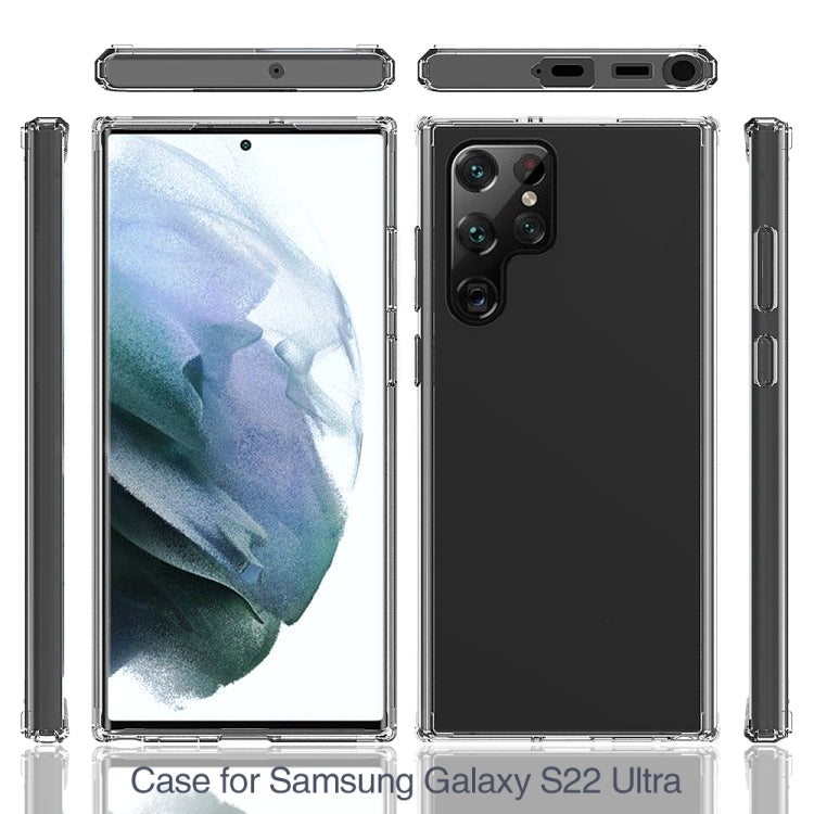 For Samsung Galaxy S22 Ultra 5G Shockproof Scratchproof TPU + Acrylic Phone Case(Black) - Galaxy S22 Ultra 5G Cases by PMC TechLife | Online Shopping South Africa | PMC TechLife | Buy Now Pay Later Mobicred