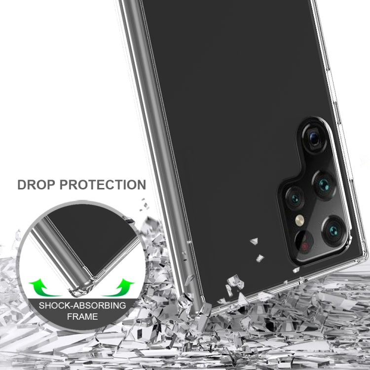 For Samsung Galaxy S22 Ultra 5G Shockproof Scratchproof TPU + Acrylic Phone Case(Black) - Galaxy S22 Ultra 5G Cases by PMC TechLife | Online Shopping South Africa | PMC TechLife | Buy Now Pay Later Mobicred