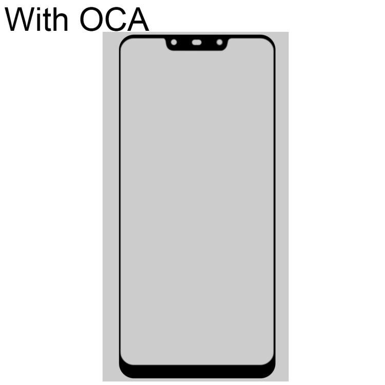 For Honor 8C Front Screen Outer Glass Lens with OCA Optically Clear Adhesive - Outer Glass Lens by PMC Jewellery | Online Shopping South Africa | PMC Jewellery