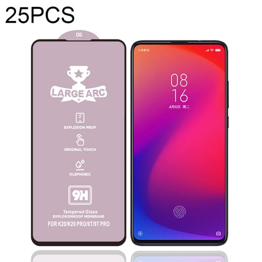 25 PCS 9H HD Large Arc High Alumina Full Screen Tempered Glass Film for Xiaomi Mi 9T Pro -  by PMC Jewellery | Online Shopping South Africa | PMC Jewellery