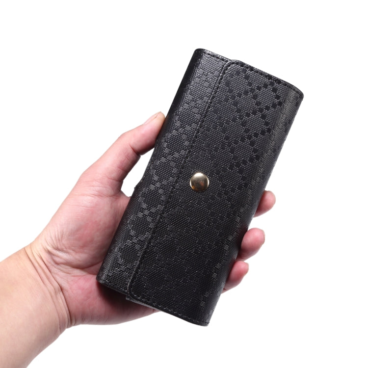 For Samsung Galaxy Z Fold3 5G Checkered Texture Waist Hanging Phone Case(Black) - free shipping - PMC TechLife - Order now!