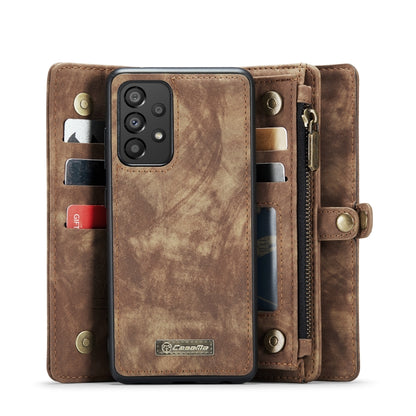 For Samsung Galaxy A33 5G CaseMe-008 Detachable Multifunctional Horizontal Flip Leather Case(Brown) - Galaxy Phone Cases by CaseMe | Online Shopping South Africa | PMC Jewellery | Buy Now Pay Later Mobicred