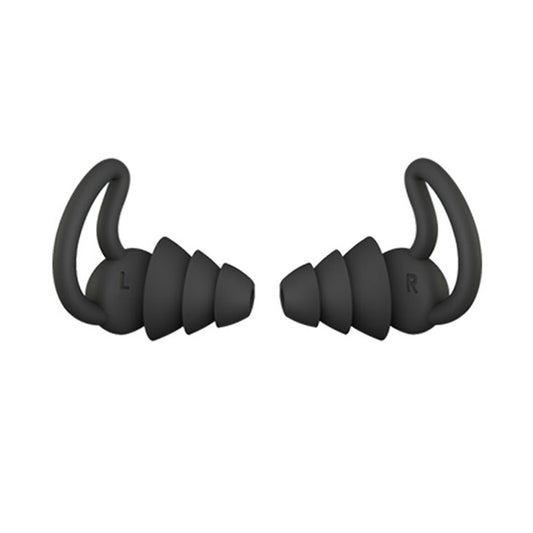 iMeBoBo A1 Shark Fin Version Nano Silicone Sleeping Noise Reduction Earplugs, Style:Three Layer(Black) - Anti-dust & Ear Caps by PMC Jewellery | Online Shopping South Africa | PMC Jewellery