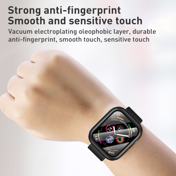 ROCK 2 in 1 PC Frame + Film Protector Case For  Apple Watch Series 3 & 2 & 1 38mm(Black) - Watch Cases by ROCK | Online Shopping South Africa | PMC TechLife | Buy Now Pay Later Mobicred