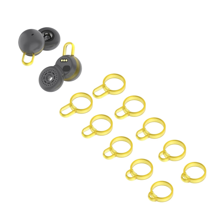 5 Pairs Non-Slip Silicone Earphone Ferrule Set for Sony LinkBuds Ear Cap(Yellow) - Anti-dust & Ear Caps by PMC Jewellery | Online Shopping South Africa | PMC Jewellery