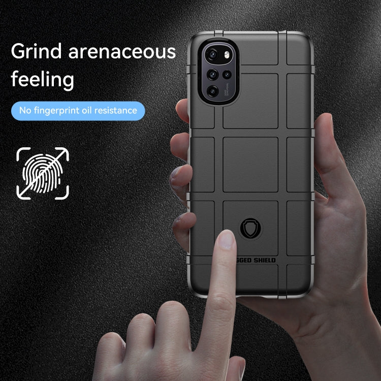 For Motorola Moto G22 Full Coverage Shockproof TPU Case(Black) - Motorola Cases by PMC TechLife | Online Shopping South Africa | PMC TechLife | Buy Now Pay Later Mobicred