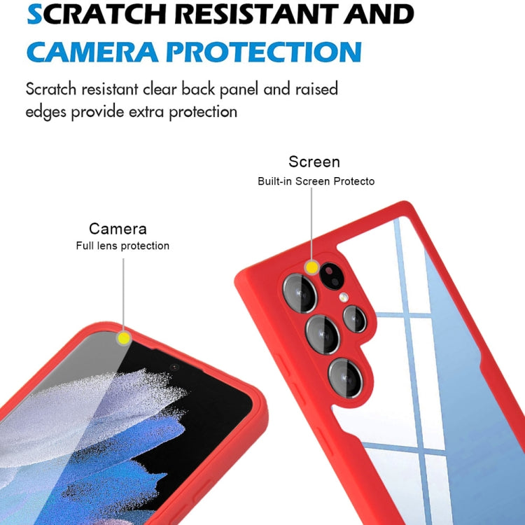 For Samsung Galaxy S22 Ultra 5G Acrylic + TPU 360 Degrees Full Coverage Shockproof Phone Case(Black) - free shipping - PMC TechLife - Order now!