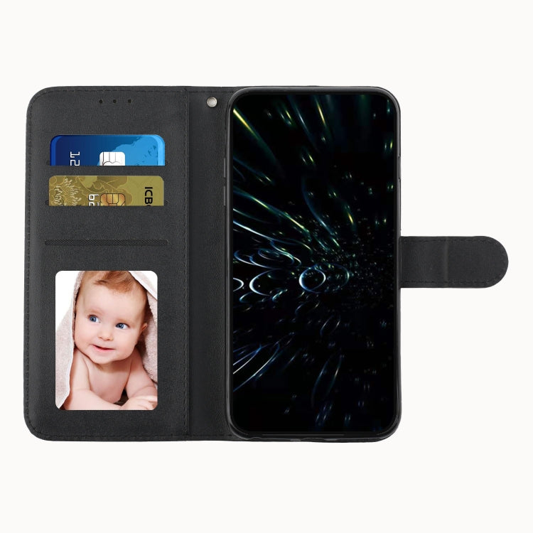 For Samsung Galaxy A23 Stitching Calf Texture Buckle Leather Phone Case(Black) - Galaxy Phone Cases by PMC TechLife | Online Shopping South Africa | PMC TechLife | Buy Now Pay Later Mobicred