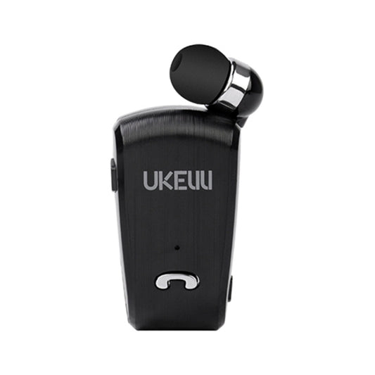 UKELILI UK-890 DSP Noise Reduction Lavalier Pull Cable Bluetooth Earphone without Vibration(Black) - Bluetooth Earphone by UKELILI | Online Shopping South Africa | PMC Jewellery | Buy Now Pay Later Mobicred