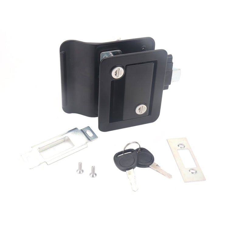 A5981-03 Black RV Paddle Entry Door Lock Latch - Locks & Hasps by PMC Jewellery | Online Shopping South Africa | PMC Jewellery