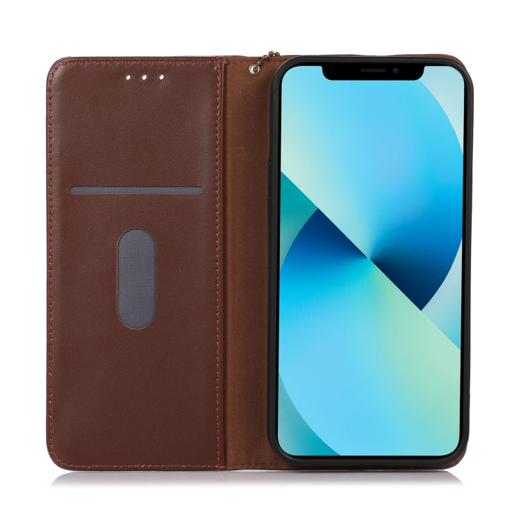 For Xiaomi Redmi Note 11 4G/11S 4G Global KHAZNEH Nappa Top Layer Cowhide Leather Phone Case(Brown) - Xiaomi Cases by PMC Jewellery | Online Shopping South Africa | PMC Jewellery