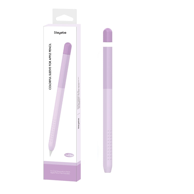 DUX DUCIS Rainbow Gradient Silicone Stylus Protective Case for Apple Pencil 2(Gradient Purple) - Pencil Accessories by DUX DUCIS | Online Shopping South Africa | PMC Jewellery