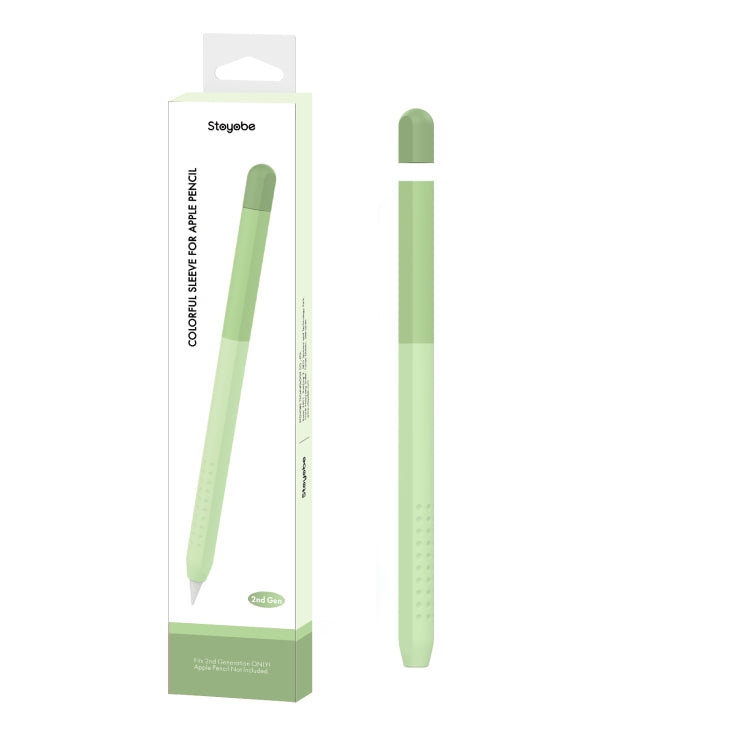 DUX DUCIS Rainbow Gradient Silicone Stylus Protective Case for Apple Pencil 2(Gradient Green) - Pencil Accessories by DUX DUCIS | Online Shopping South Africa | PMC Jewellery