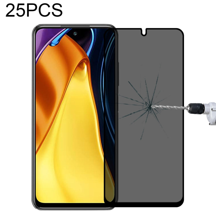 25 PCS Full Cover Anti-peeping Tempered Glass Film For Xiaomi Poco M3 Pro -  by PMC Jewellery | Online Shopping South Africa | PMC Jewellery