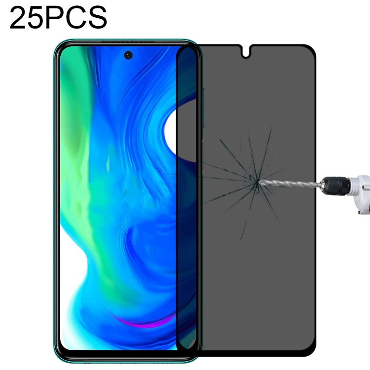 25 PCS Full Cover Anti-peeping Tempered Glass Film For Xiaomi Poco M2 Pro -  by PMC Jewellery | Online Shopping South Africa | PMC Jewellery