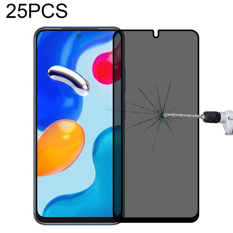 25 PCS Full Cover Anti-peeping Tempered Glass Film For Xiaomi Redmi Note 11S / Note 11 SE India -  by PMC Jewellery | Online Shopping South Africa | PMC Jewellery