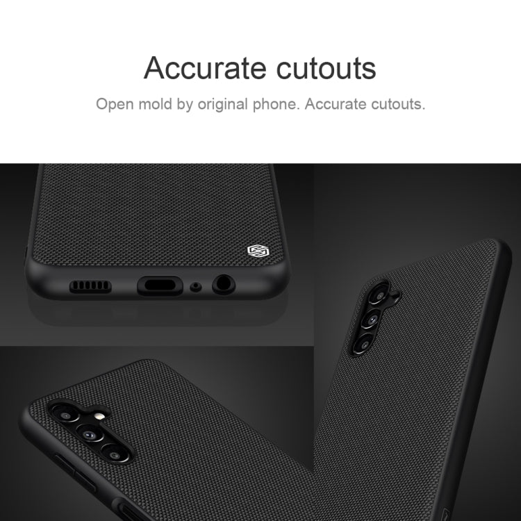 For Samsung Galaxy A13 5G NILLKIN 3D Texture Nylon Fiber PC+TPU Phone Case(Black) - Galaxy Phone Cases by NILLKIN | Online Shopping South Africa | PMC Jewellery