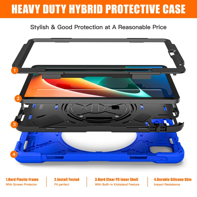 For Xiaomi Pad 5 / Pad 5 Pro Silicone + PC Tablet Case(Blue) -  by PMC Jewellery | Online Shopping South Africa | PMC Jewellery