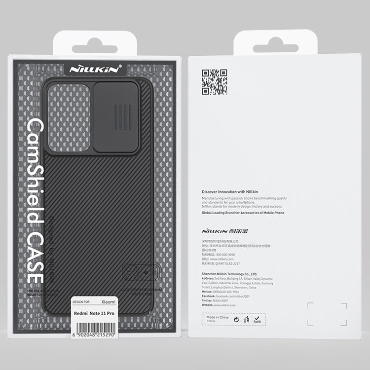 For Xiaomi Redmi Note 11E 5G / Redmi 10 5G NILLKIN Black Mirror Series Camshield PC Phone Case(Black) - Xiaomi Cases by NILLKIN | Online Shopping South Africa | PMC TechLife | Buy Now Pay Later Mobicred