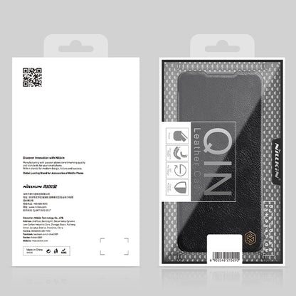 For Xiaomi Redmi Note 11S NILLKIN QIN Series Crazy Horse Texture Leather Case(Black) - Xiaomi Cases by NILLKIN | Online Shopping South Africa | PMC Jewellery