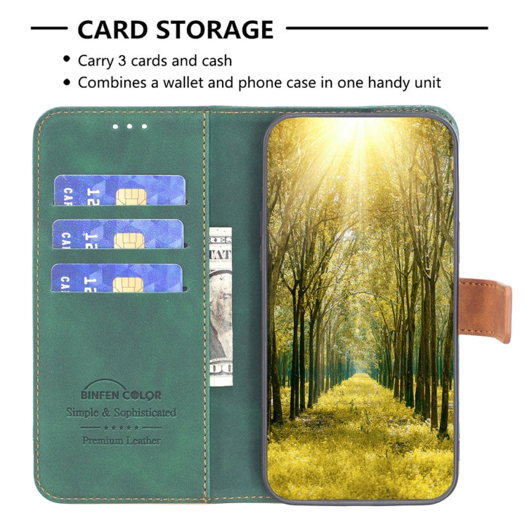 For Samsung Galaxy S20 FE BF11 Color Matching Skin Feel Leather Phone Case(Green) - free shipping - PMC TechLife - Order now!