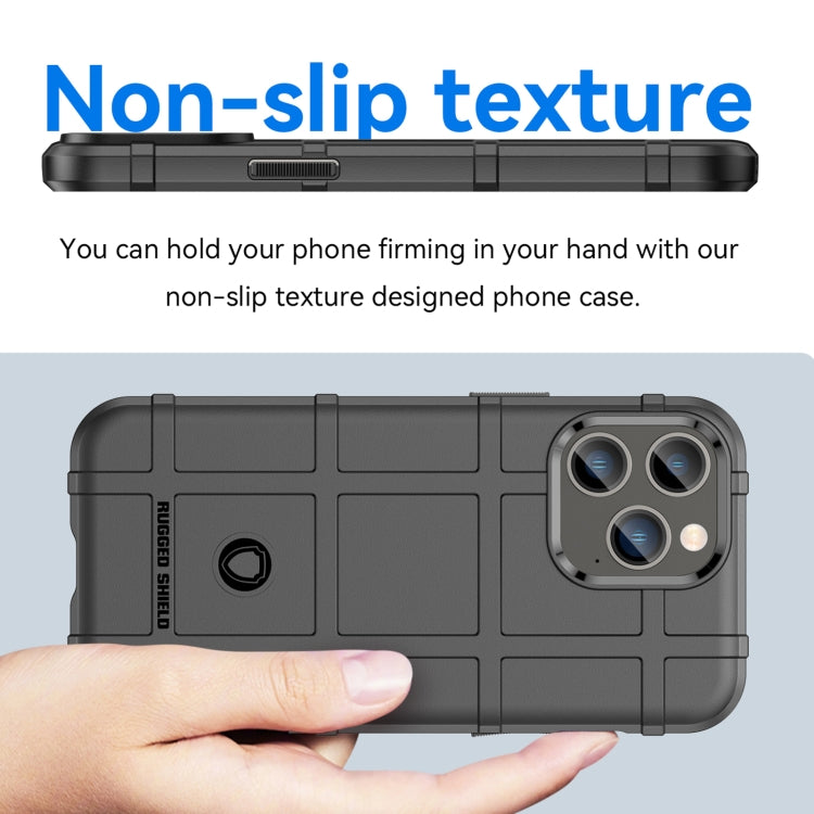 For iPhone 14 Pro Max Rugged Shield Full Coverage Shockproof TPU Case (Black) - iPhone 14 Pro Max Cases by PMC TechLife | Online Shopping South Africa | PMC TechLife | Buy Now Pay Later Mobicred