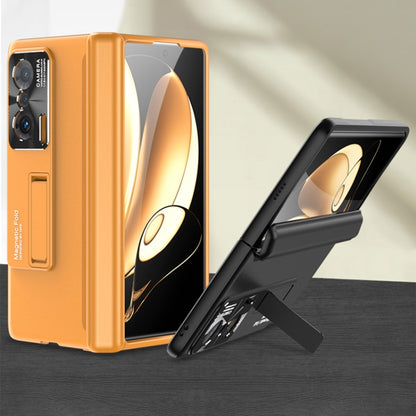 For Honor Magic V 5G GKK Magnetic Hinge Full Coverage Phone Case(Orange) - Honor Cases by GKK | Online Shopping South Africa | PMC Jewellery