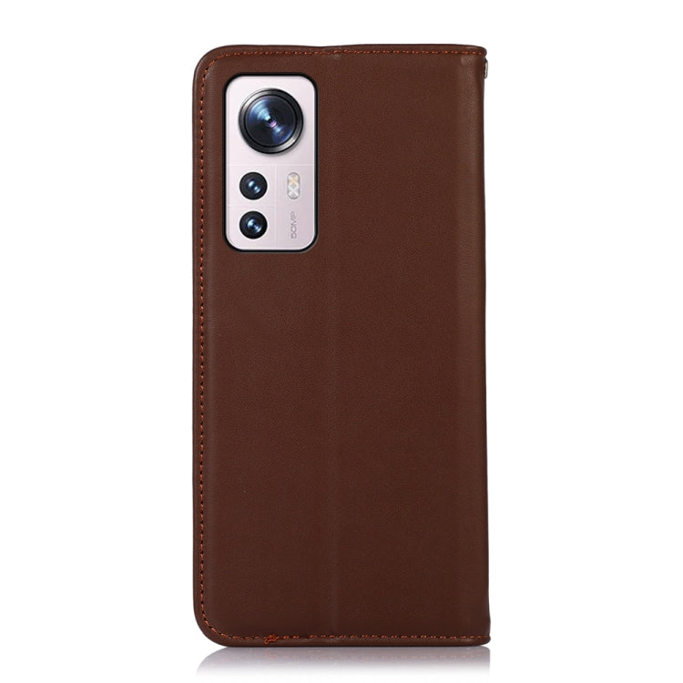 For Xiaomi 12 Lite KHAZNEH Nappa Top Layer Cowhide Leather Phone Case(Brown) - Xiaomi Cases by PMC Jewellery | Online Shopping South Africa | PMC Jewellery