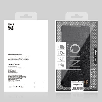 For Samsung Galaxy M33 5G NILLKIN QIN Series Crazy Horse Texture Leather Case(Black) - Galaxy Phone Cases by NILLKIN | Online Shopping South Africa | PMC Jewellery