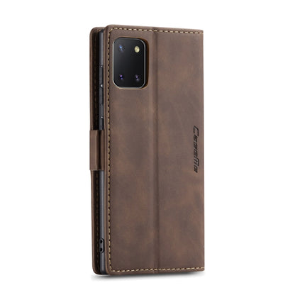 For Galaxy A81 / Note 10 Lite CaseMe Multifunctional Horizontal Flip Leather Case, with Card Slot & Holder & Wallet(Coffee) - Galaxy Phone Cases by CaseMe | Online Shopping South Africa | PMC Jewellery | Buy Now Pay Later Mobicred