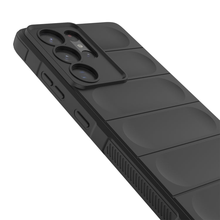 For Samsung Galaxy S21 Ultra  5G Magic Shield TPU + Flannel Phone Case(Grey) - Galaxy S21 Ultra 5G Cases by PMC TechLife | Online Shopping South Africa | PMC TechLife | Buy Now Pay Later Mobicred