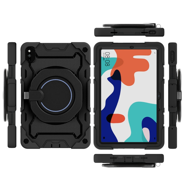 For Honor V6/Tablet V7 Armor Contrast Color Silicone + PC Tablet Case(Black) - Honor by PMC TechLife | Online Shopping South Africa | PMC TechLife | Buy Now Pay Later Mobicred