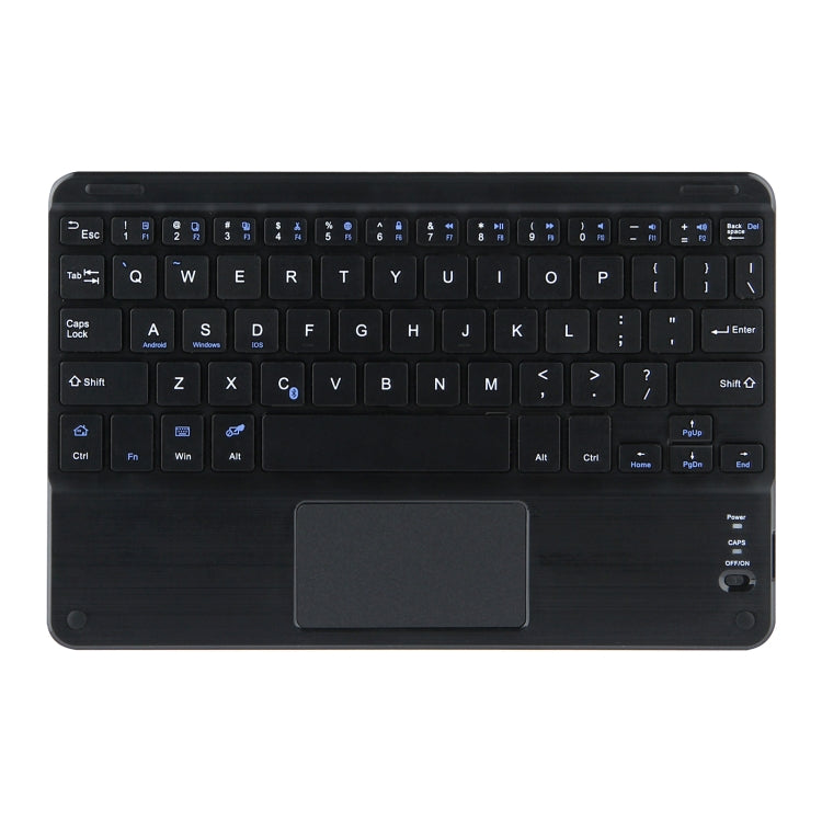 For Lenovo Tab M10 HD Gen 2 Touchpad Bluetooth Keyboard Leather Tablet Case(Black) - Lenovo Keyboard by PMC TechLife | Online Shopping South Africa | PMC TechLife
