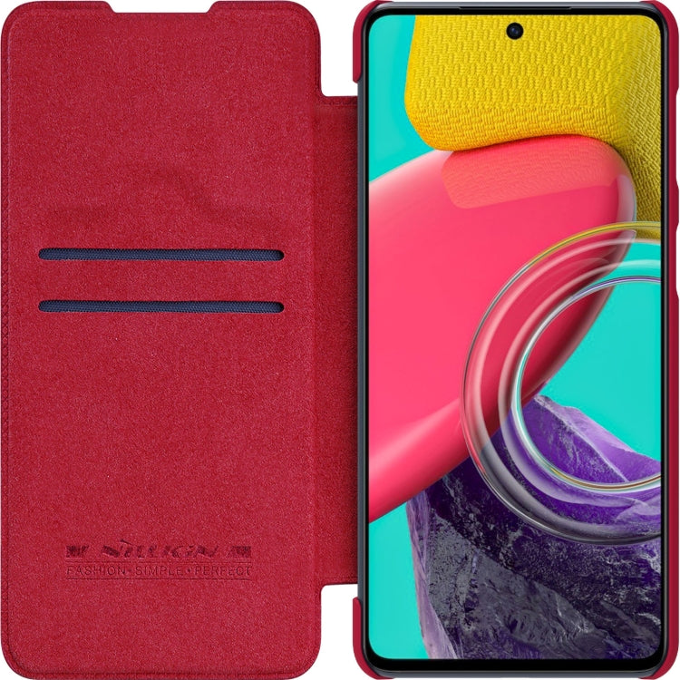 For Samsung Galaxy M53 5G NILLKIN QIN Series Crazy Horse Texture Leather Phone Case(Red) - Galaxy Phone Cases by NILLKIN | Online Shopping South Africa | PMC Jewellery