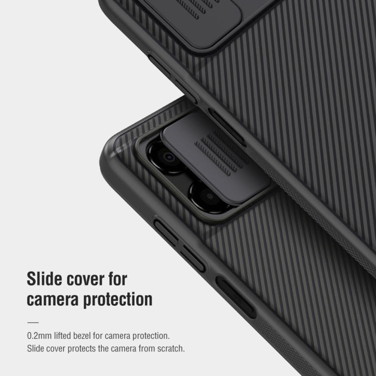 For Xiaomi Poco M4 5G NILLKIN Black Mirror Series Camshield PC Phone Case(Blue) - Xiaomi Cases by NILLKIN | Online Shopping South Africa | PMC TechLife